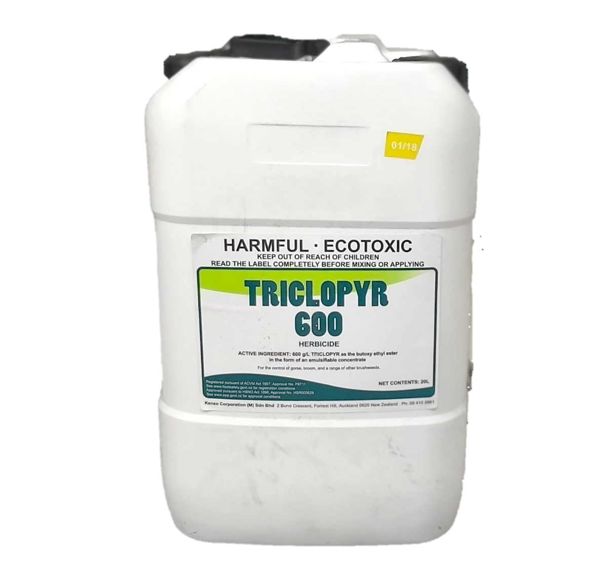 Triclopyr 600 Herbicide 20L grass friendly – Sprayshop