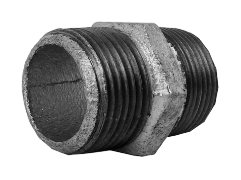 Hex Nipple Galvanised 1/2" x 1/2"BSP