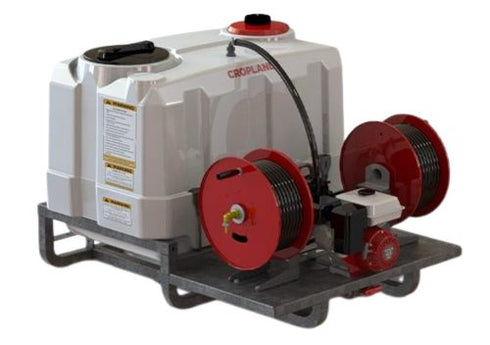 Croplands TrayPak 600L Deckmount Sprayer AR 46.3lpm Pump Twin 30M Spray Reels & Turbo400 Spray Guns