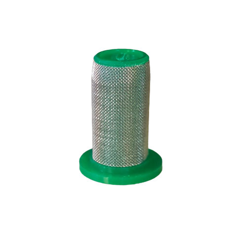 Nozzle Strainer, Green, 100 Mesh, Poly + Stainless Steel