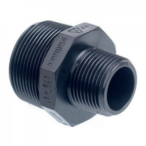 Plastic Hex Nipple 4" x 2.1/2" BSP