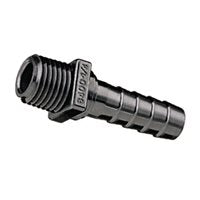 Male Hose Tail Plastic 1/4" BSPM - 1/2" 13mm Tail