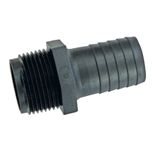Male Hose Tail Plastic 1/4" BSPM - 1/4" 6mm Tail