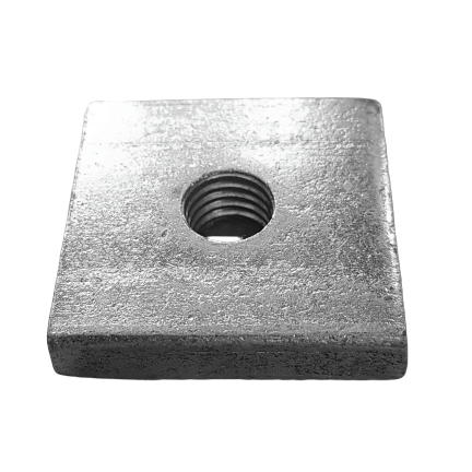 Nut, M12 galv suit hose reel/ boom 40x50mm