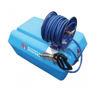 Bertolini EZI-Spot, 100L, Deckmount Sprayer, SHURflo 12V 6.8lpm 107psi Pump, 15M EZI-REEL and Spot 300 Spray Gun.