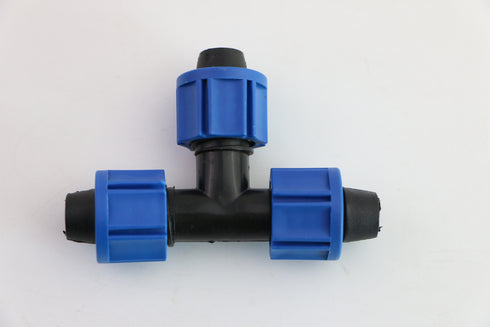Tee With Nuts Suits 16mm Outside Diameter Dripline