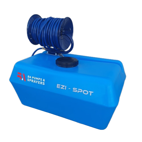 Bertolini EZI-Spot, 100L, Deckmount Sprayer, SHURflo 12V 6.8lpm 107psi Pump, 30M EZI-REEL and Spot 300 Spray gun.