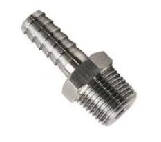 Hosetail Stainless 1/2" x 1/2" BSPM