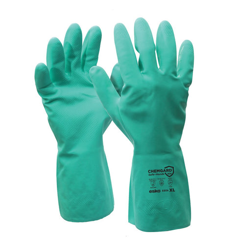 ChemGard Nitrile Chemical Resistant Spray Gloves Extra Large