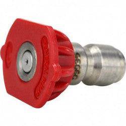 Washjet Quick-Connect Nozzle HP 0 Degree, Pencil, Red Tip