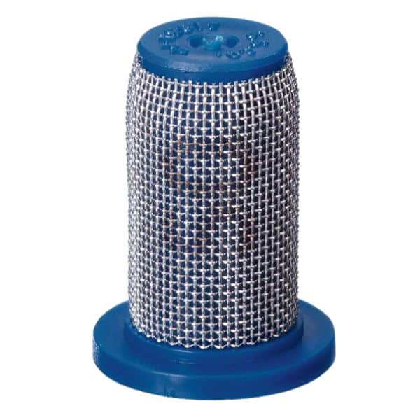 Nozzle Strainer, Blue, 50 Mesh, Poly + Stainless Steel