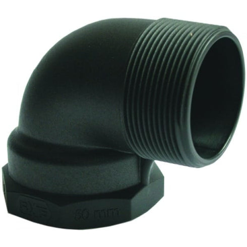 Hansen Plastic 90 Degree Elbow M & F 2" BSP