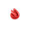 Tapered Flat Spray 80 Degree 04 Red Nozzle.