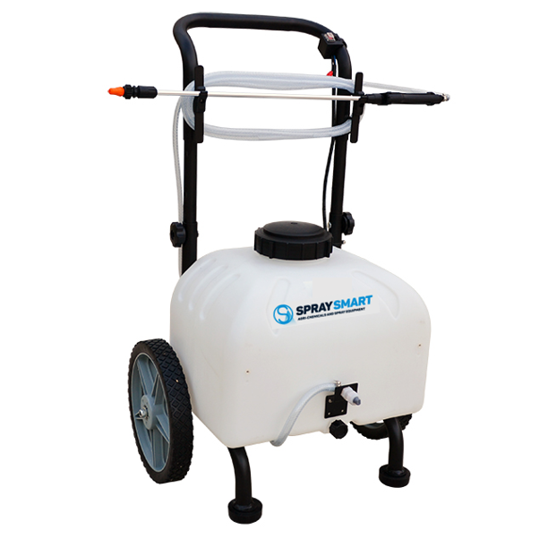 SpraySmart 35T Trolley Sprayer, 35Lt, Battery-powered, 12V 3.8L/min pump.