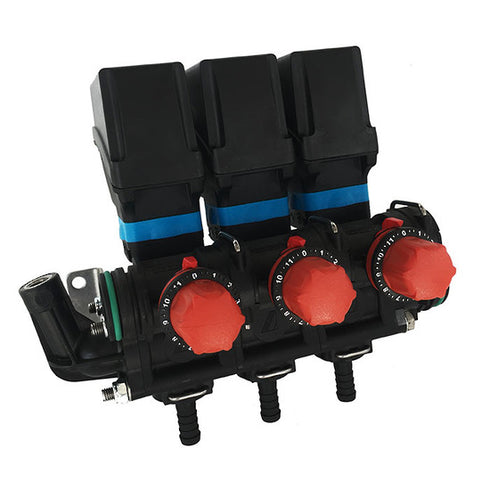 Arag Series 863, 3 section valve bank with bypass.