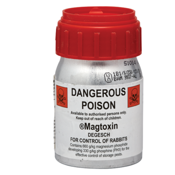 MagFume 100g 166 Pellets for rabbit control, previously known as Magtoxin