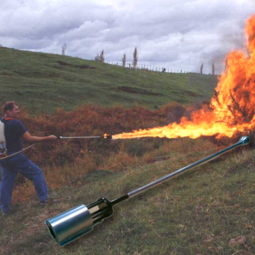 Flame Thrower Knapsack Attachment discontinued. See FLAW100 Parasene Professional Weed Wand Flame Thrower