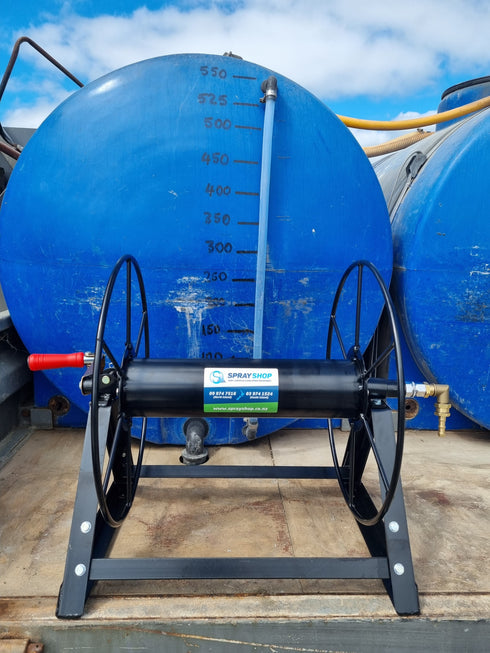 SpraySmart Deck Mount Black Hose Reel 100m
