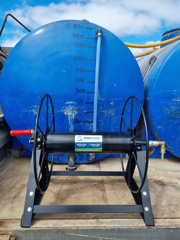 SpraySmart Deck Mount Black Hose Reel 100m