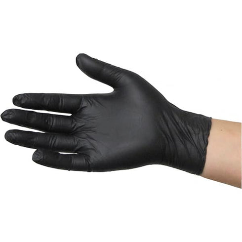 Disposable nitrile spray gloves Black 2XL