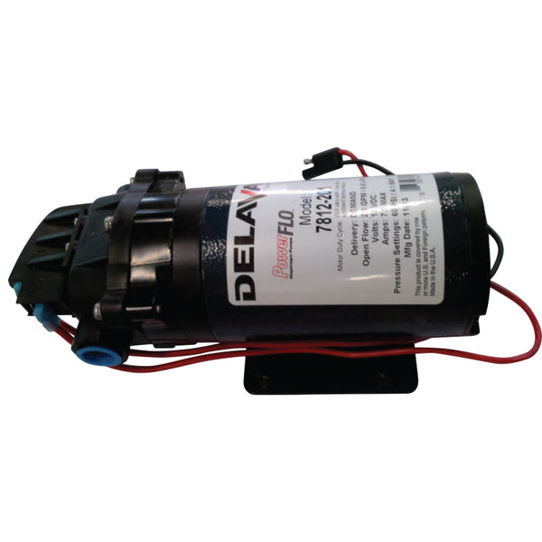 Delavan, 12V, Pump, 7.5L/min, 60psi, 3/8"BSPF Port. Supplied as Flojet