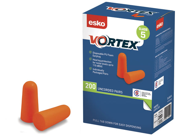 Uncorded Earplug 26dB 200Pk Box of Pairs