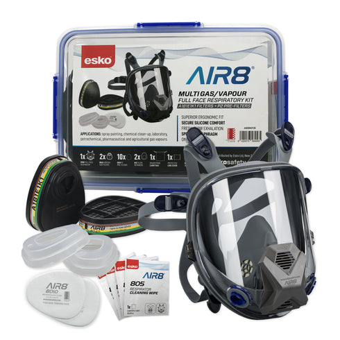 Air8 8900 Full face Respirator Medium Complete Kit
