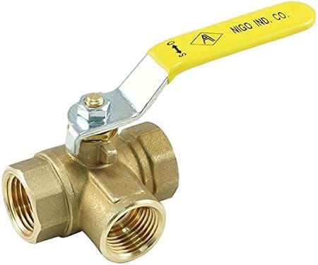 Ball Valve Lever Female 3way 3/8" 7250PSI
