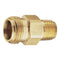 Nozzle Body Brass 1/4"BSPM thread - 11/16" nipple adaptor.