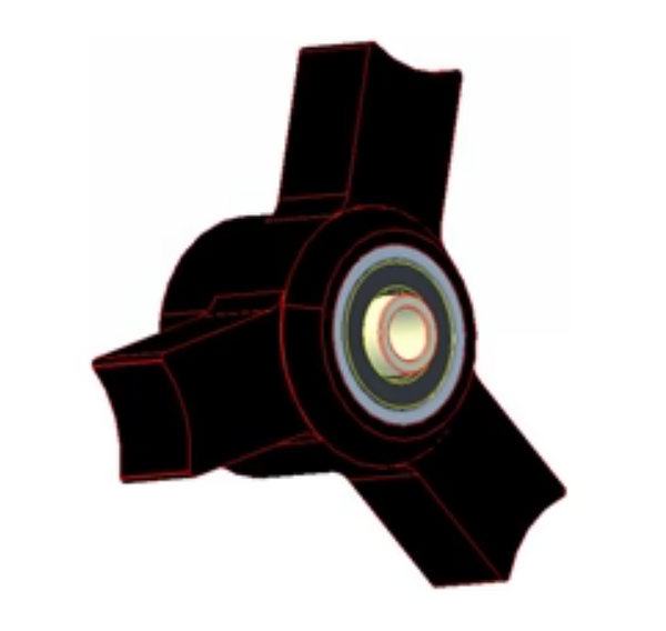 Shaker 3 point for kumara harvester with bearing