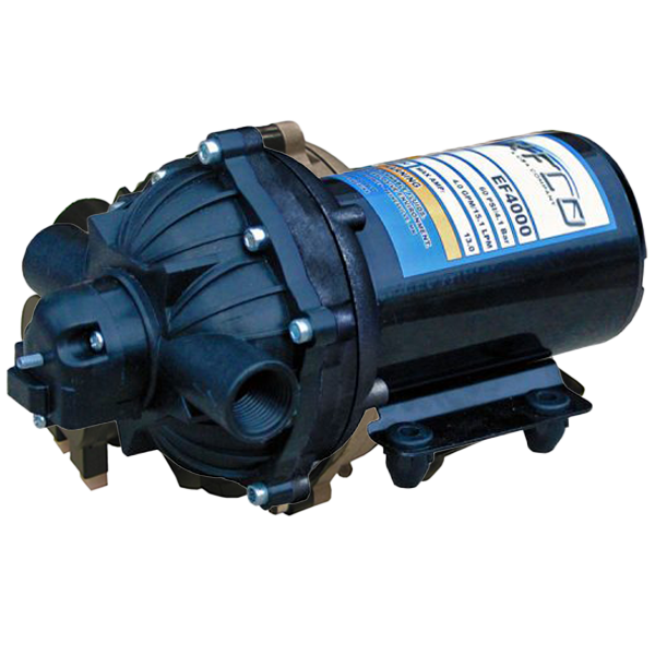 SS Everflo 12V Pump 15.1 L/Min 60Psi 1/2" BSPF Ports