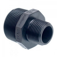Plastic Hex Nipple 3/8" x 1/4" BSPM