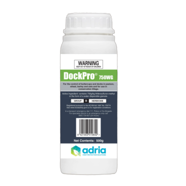 DockPro Herbicide, 500g = 25Ha, Controls Buttercup & Dock
