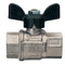 Metal Ball Valve Female/Female Butterfly Lever 15mm
