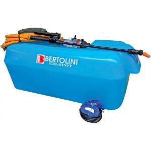 Bertolini EZI-Spot ATV 50 Litre Deckmount Sprayer SHURflo 12 Volt 6.8L/Min 107Psi Pump 6 Metre Spray Hose & Teejet Wand
