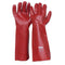 PVC Dipped Chemical handler Glove Red 45cm (pair)