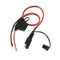 Plug to battery terminal cable, with Fuse and Holder to suit Delavan pumps.