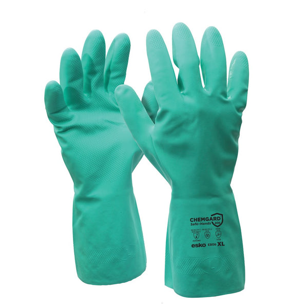 ChemGard Nitrile Chemical Resistant Spray Gloves Size L