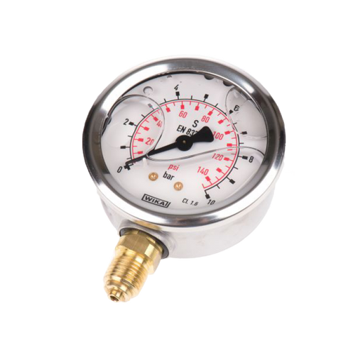 Wika 0 - 140PSI Pressure Gauge Lower Mount 63mm
Diameter
