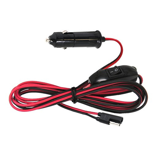 SpraySmart 12V Wiring Loom 2pin to cigarette plug with switch