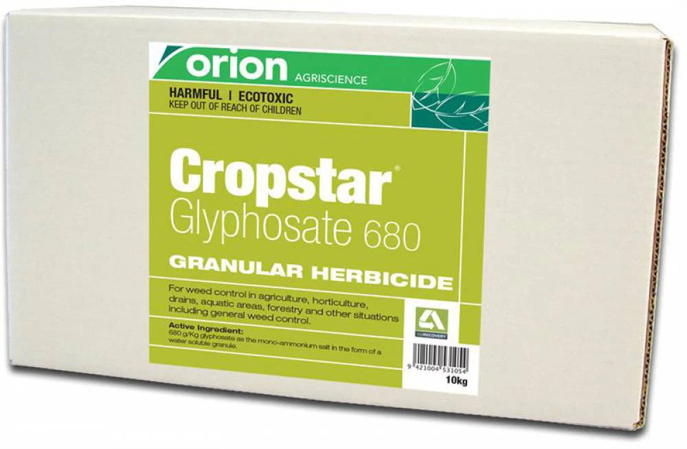 Glyphosate 680 Dry Herbicide 10Kg, Cropstar, Mono-Ammonium Salt