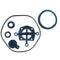 Seal kit 2" water transfer pump 2065 incl. rubber flap