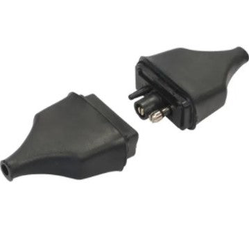 C-Dax Plug Male & Female 12V c/w cover 2 pin