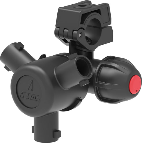 Nozzle Body 3Way Arag Triplicate 1/2" tubing, 7mm spigot.