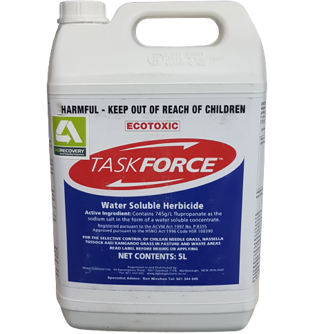 task force herbicide Taskforce 5L, Controls Ratstail