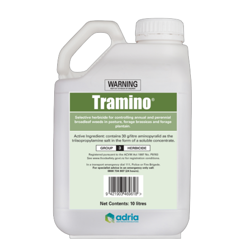 selective herbicide for plantain Tramino Herbicide 10L (For use in Forage Plantain) – Sprayshop