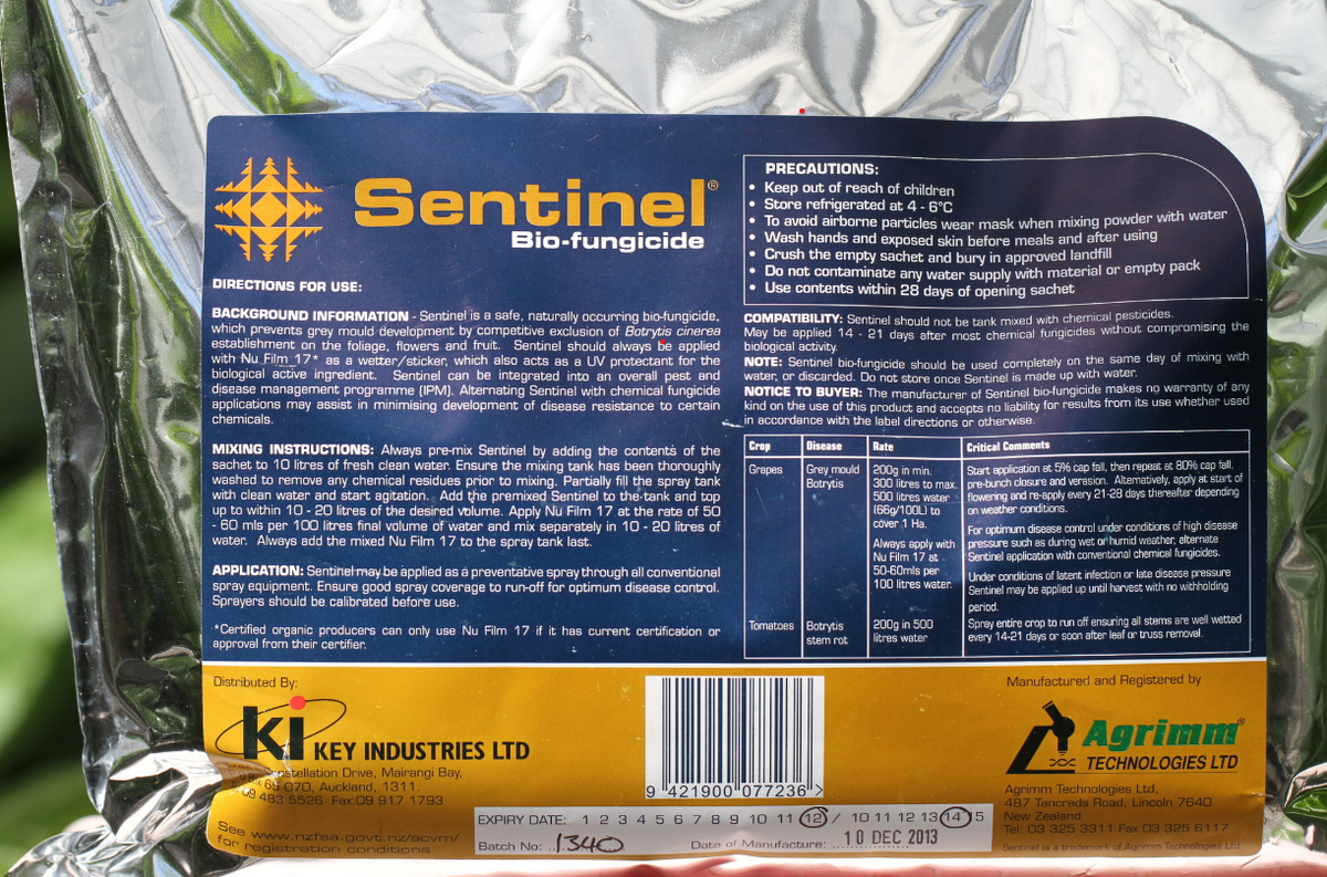 Sentinel® Botrytis Bio-fungicide – Sprayshop